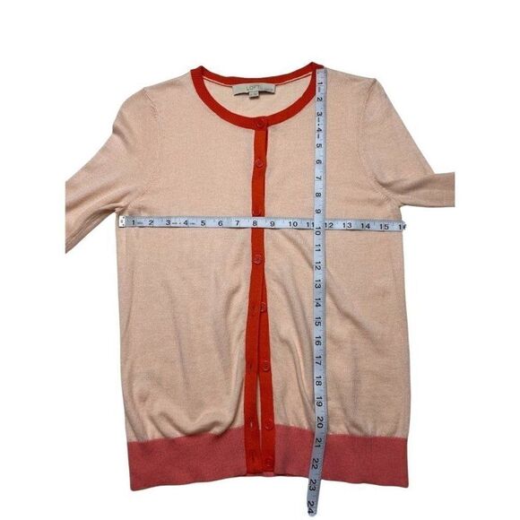LOFT Peach Orange Lightweight Cardigan Small SP‎ - Picture 5 of 6